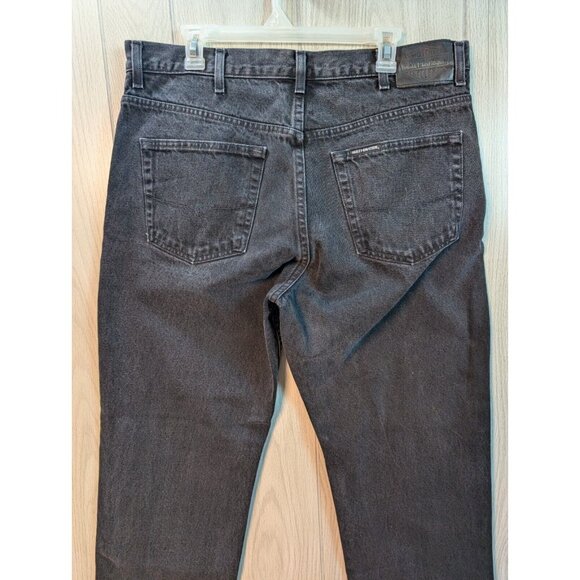 Harley Davidson Black Denim Jeans Mens Sz 38X32 Relaxed Fit 100% Cotton - Picture 5 of 10